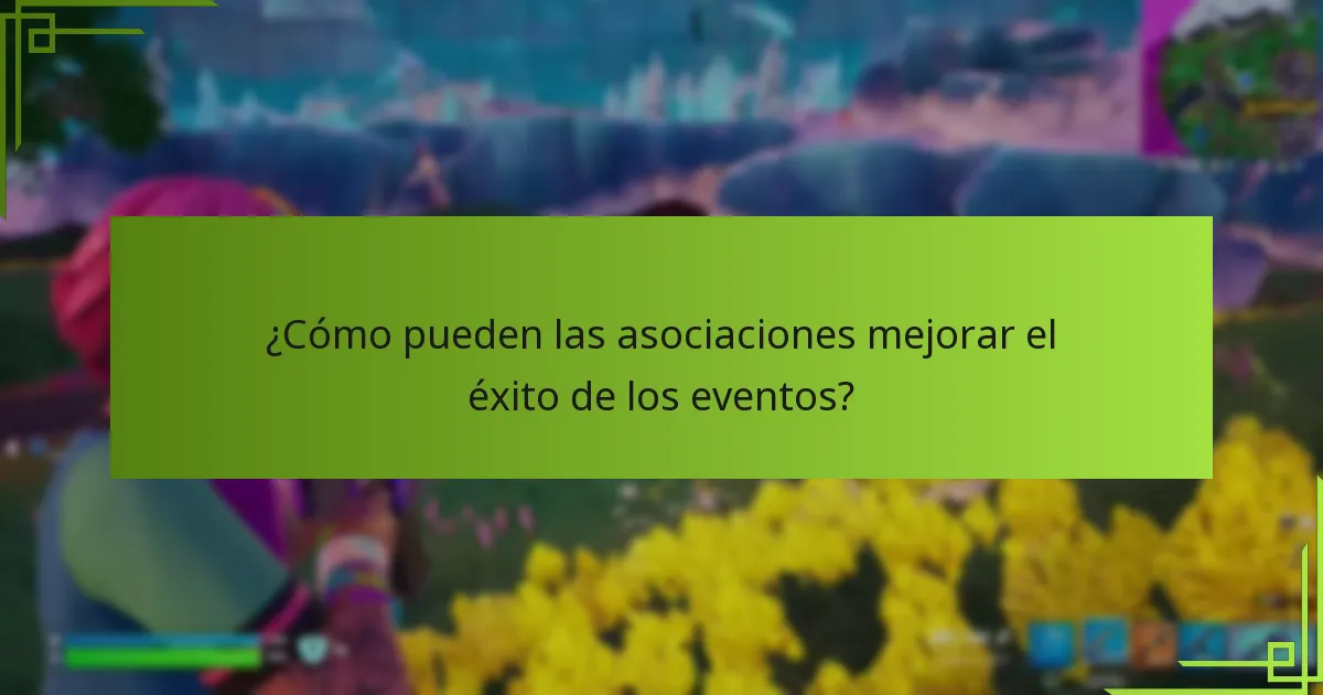 ¿Cómo pueden las asociaciones mejorar el éxito de los eventos?