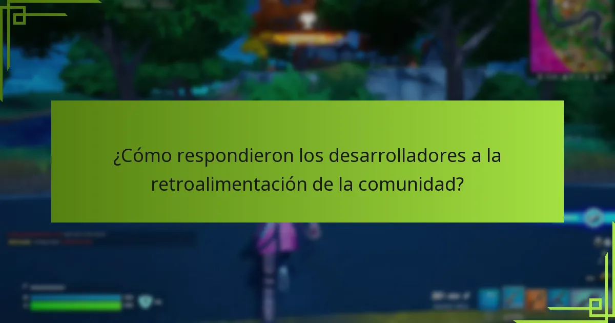 ¿Qué sugerencias proporcionó la comunidad?