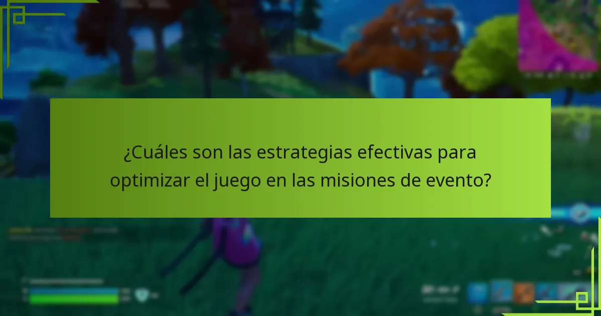 ¿Qué consejos pueden mejorar el rendimiento durante las misiones de evento?
